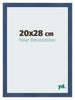 Cornice 20x28cm Blu Scuro Spazzato MDF Pisa Davanti Dimensione | Yourdecoration.it