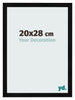 Cornice 20x28cm Nero Argento Lucido MDF Pisa Davanti Dimensione | Yourdecoration.it