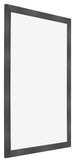 Cornice 20x28cm Nero Argento Lucido MDF Pisa Davanti Obliquo | Yourdecoration.it