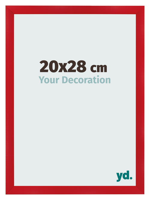 Cornice 20x28cm Rosso MDF Pisa Davanti Dimensione | Yourdecoration.it