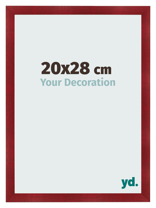 Cornice 20x28cm Vino Rosso Spazzato MDF Pisa Davanti Dimensione | Yourdecoration.it