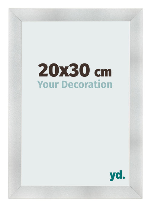 Cornice 20x30cm Alluminio Spazzolato MDF Pisa Davanti Dimensione | Yourdecoration.it