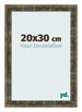 Cornice 20x30cm Blu Oro Fondente MDF Pisa Davanti Dimensione | Yourdecoration.it