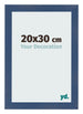 Cornice 20x30cm Blu Scuro Spazzato MDF Pisa Davanti Dimensione | Yourdecoration.it