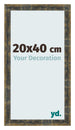 Cornice 20x40cm Blu Oro Fondente MDF Pisa Davanti Dimensione | Yourdecoration.it
