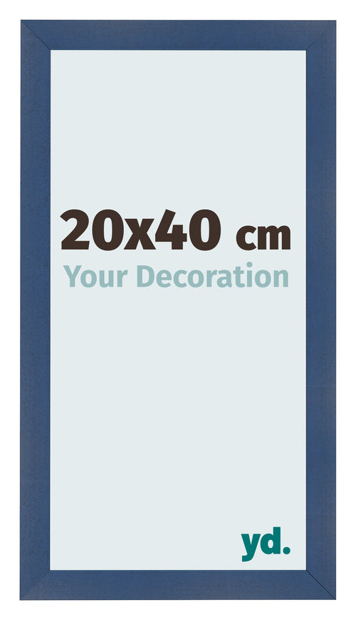 Cornice 20x40cm Blu Scuro Spazzato MDF Pisa Davanti Dimensione | Yourdecoration.it