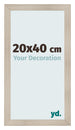 Cornice 20x40cm Rovere Rustico MDF Pisa Davanti Dimensione | Yourdecoration.it
