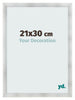 Cornice 21x30cm Alluminio Spazzolato MDF Pisa Davanti Dimensione | Yourdecoration.it
