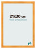 Cornice 21x30cm Arancione MDF Pisa Davanti Dimensione | Yourdecoration.it