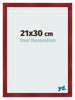 Cornice 21x30cm Vino Rosso Spazzato MDF Pisa Davanti Dimensione | Yourdecoration.it