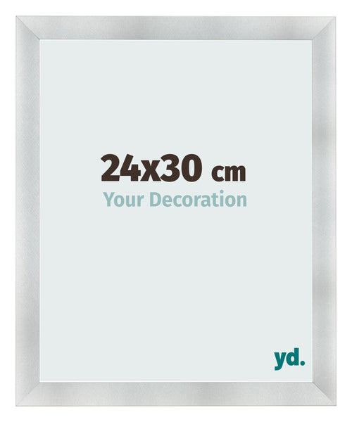 Cornice 24x30cm Alluminio Spazzolato MDF Pisa Davanti Dimensione | Yourdecoration.it