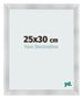 Cornice 25x30cm Alluminio Spazzolato MDF Pisa Davanti Dimensione | Yourdecoration.it
