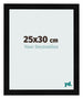 Cornice 25x30cm Nero Argento Lucido MDF Pisa Davanti Dimensione | Yourdecoration.it