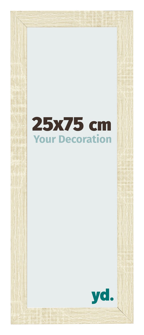 Cornice 25x75cm Rovere MDF Pisa Davanti Dimensione | Yourdecoration.it