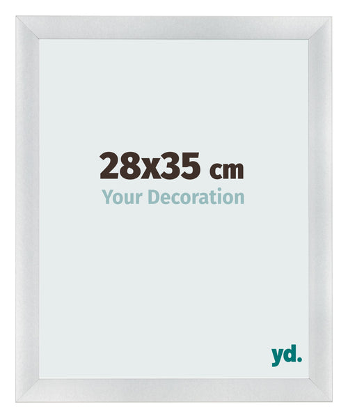 Cornice 28x35cm Argento Nero Spazzato MDF Pisa Davanti Dimensione | Yourdecoration.it
