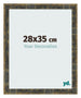 Cornice 28x35cm Blu Oro Fondente MDF Pisa Davanti Dimensione | Yourdecoration.it
