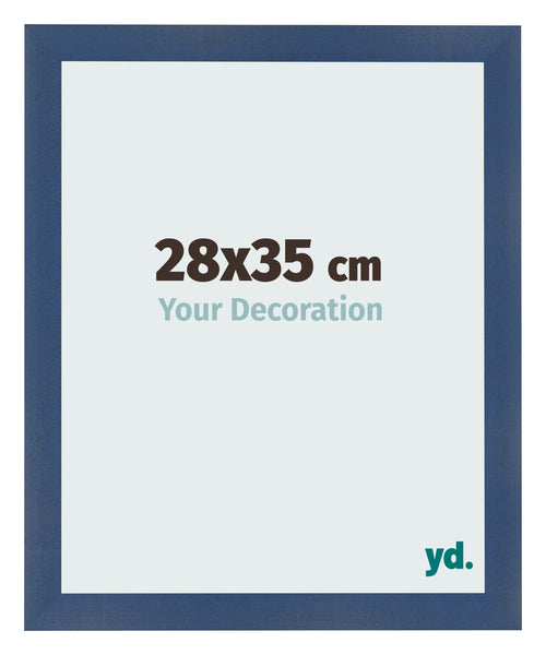 Cornice 28x35cm Blu Scuro Spazzato MDF Pisa Davanti Dimensione | Yourdecoration.it