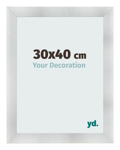 Cornice 30x40cm Alluminio Spazzolato MDF Pisa Davanti Dimensione | Yourdecoration.it