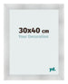 Cornice 30x40cm Alluminio Spazzolato MDF Pisa Davanti Dimensione | Yourdecoration.it