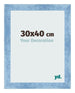 Cornice 30x40cm Blu Acceso Spazzato MDF Pisa Davanti Dimensione | Yourdecoration.it