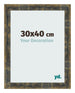 Cornice 30x40cm Blu Oro Fondente MDF Pisa Davanti Dimensione | Yourdecoration.it