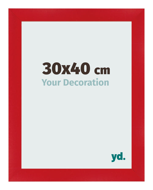 Cornice 30x40cm Rosso MDF Pisa Davanti Dimensione | Yourdecoration.it