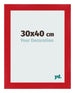Cornice 30x40cm Rosso MDF Pisa Davanti Dimensione | Yourdecoration.it