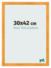 Cornice 30x42cm Arancione MDF Pisa Davanti Dimensione | Yourdecoration.it