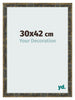 Cornice 30x42cm Blu Oro Fondente MDF Pisa Davanti Dimensione | Yourdecoration.it