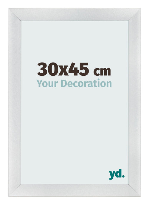 Cornice 30x45cm Argento Nero Spazzato MDF Pisa Davanti Dimensione | Yourdecoration.it