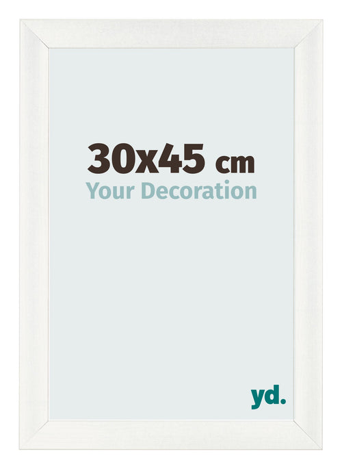 Cornice 30x45cm Bianco Vintage MDF Pisa Davanti Dimensione | Yourdecoration.it