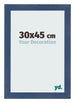 Cornice 30x45cm Blu Scuro Spazzato MDF Pisa Davanti Dimensione | Yourdecoration.it