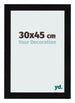 Cornice 30x45cm Nero Argento Lucido MDF Pisa Davanti Dimensione | Yourdecoration.it