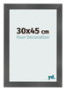 Cornice 30x45cm Nero Argento Lucido MDF Pisa Davanti Dimensione | Yourdecoration.it