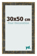 Cornice 30x50cm Blu Oro Fondente MDF Pisa Davanti Dimensione | Yourdecoration.it