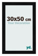 Cornice 30x50cm Nero Argento Lucido MDF Pisa Davanti Dimensione | Yourdecoration.it
