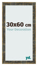 Cornice 30x60cm Blu Oro Fondente MDF Pisa Davanti Dimensione | Yourdecoration.it