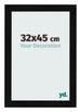 Cornice 32x45cm Nero Argento Lucido MDF Pisa Davanti Dimensione | Yourdecoration.it