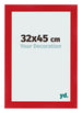 Cornice 32x45cm Rosso MDF Pisa Davanti Dimensione | Yourdecoration.it