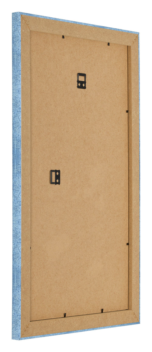 Cornice 33x48cm Blu Acceso Spazzato MDF Pisa Retro Obliquo | Yourdecoration.it