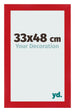 Cornice 33x48cm Rosso MDF Pisa Davanti Dimensione | Yourdecoration.it