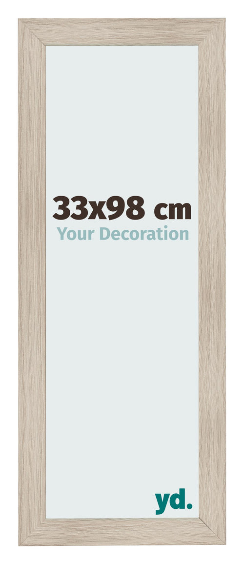 Cornice 33x98cm Rovere Rustico MDF Pisa Davanti Dimensione | Yourdecoration.it