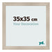 Cornice 35x35cm Rovere Rustico MDF Pisa Davanti Dimensione | Yourdecoration.it