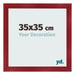 Cornice 35x35cm Vino Rosso Spazzato MDF Pisa Davanti Dimensione | Yourdecoration.it