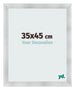 Cornice 35x45cm Alluminio Spazzolato MDF Pisa Davanti Dimensione | Yourdecoration.it