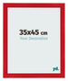 Cornice 35x45cm Rosso MDF Pisa Davanti Dimensione | Yourdecoration.it