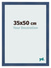 Cornice 35x50cm Blu Scuro Spazzato MDF Pisa Davanti Dimensione | Yourdecoration.it