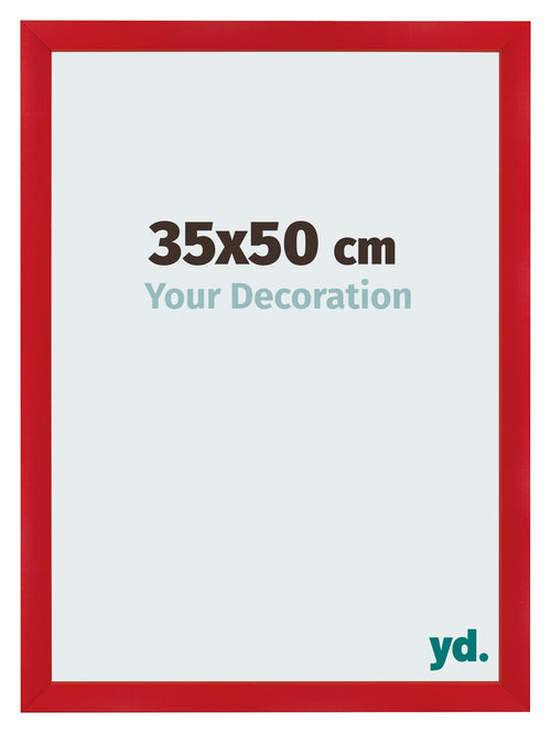Cornice 35x50cm Rosso MDF Pisa Davanti Dimensione | Yourdecoration.it