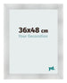 Cornice 36x48cm Alluminio Spazzolato MDF Pisa Davanti Dimensione | Yourdecoration.it