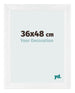 Cornice 36x48cm Bianco Vintage MDF Pisa Davanti Dimensione | Yourdecoration.it